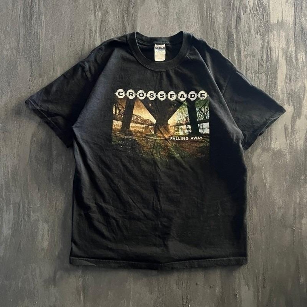 Vintage Crossfade Shirt Mens XL Black 2000 Falling Away Emo Rock
